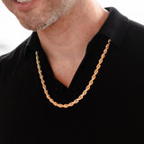 Hollow Rope 4.5 mm 14k yellow gold