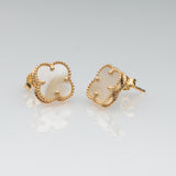 Cleef Style Earrings 14k Gold