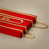 Monaco link 14k gold 7mm