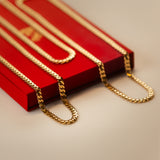 Monaco link 14k gold 7mm