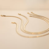 Monaco link 14k gold 7mm