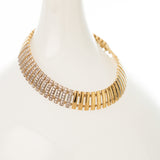 Flex CZ and Gold Bracelet 14 k gold size 8"