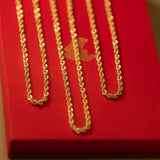 Hollow Rope 4.5 mm 14k yellow gold