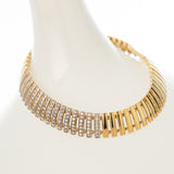 Flex CZ and Gold Bracelet 14 k gold size 8"