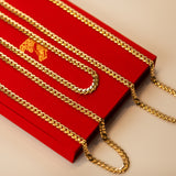 Monaco link 14k gold 7mm