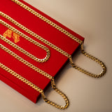 Monaco link 14k gold 7mm