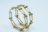 Hardware link Hoops 14K YG 1”