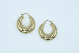 Pure Class Hoops 14K YG Hollow 1”