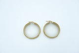 The Elegant Hoops 14K YG Hollow 1