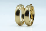 The Elegant Hoops 14K YG Hollow 1