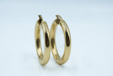 ClassyChunky Hoops 14K YG Hollow Size opt. 1” and 1.50"
