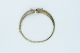Vintage Panther Bangle 14K YG CZ Size 57mm