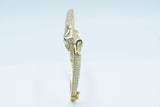 Vintage Panther Bangle 14K YG CZ Size 57mm