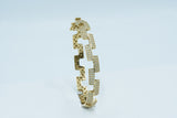 Geometric Diva Bangle 14K YG CZ Size 5.8mm
