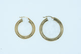 ClassyChunky Hoops 14K YG Hollow Size opt. 1” and 1.50"