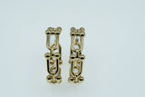 Chunky Hardware Link Hoops 14K YG 1”