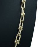 Hardware Link Necklace 14k YG 18”