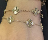 Cleef style bracelet 14k gold 7” $930