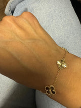 Cleef style bracelet 14k gold 7” $930