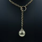 Wrecking Ball Necklace 14k YG Hollow 16”