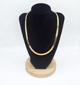 14k Yellow Gold Classic Herringbone Necklace - 6mm, Size 20"