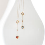 Double Fun Color Necklace 14k Gold