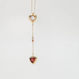 Double Fun Color Necklace 14k Gold