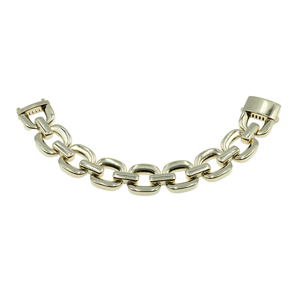 Big square Chunky Link to 14K YG Hollow 20mm size 7"