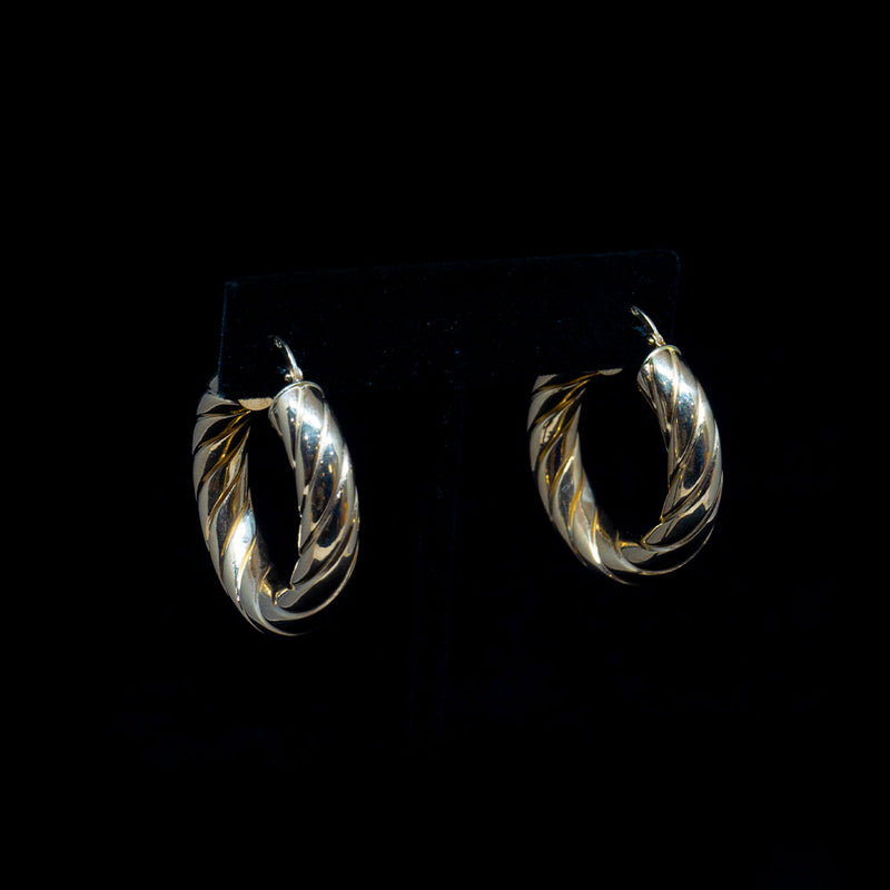 Hoop earrings 14K Gold