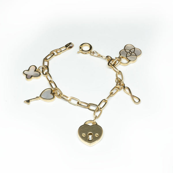 Charm Bracelet 14K Gold