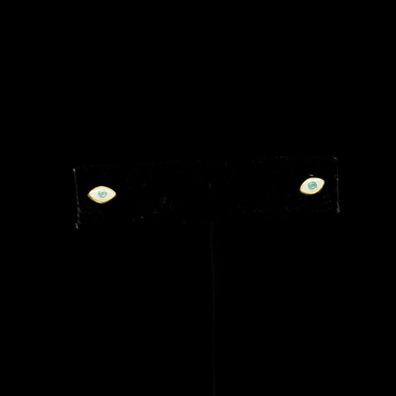 Eye Stud 14K Gold Earrings