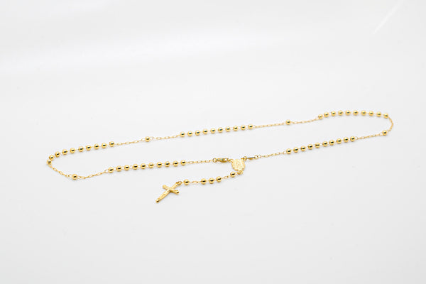YELLOW GOLD ROSARY 14K GOLD 18¨ - $780