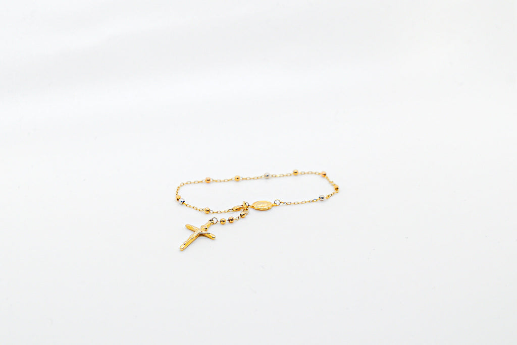 Yellow Gold Rosary Bracelet | Made in Italy
