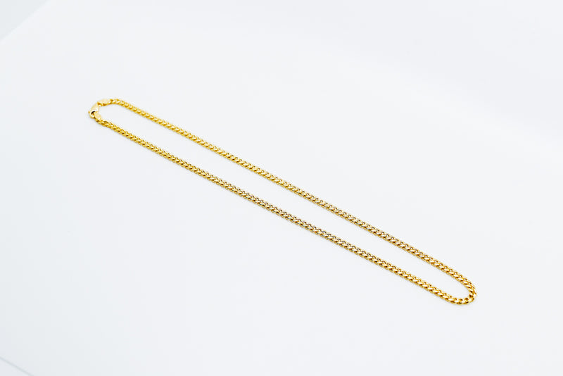 MIAMI CUBAN LINK-HOLLOW 18¨ L 4MM W - $620