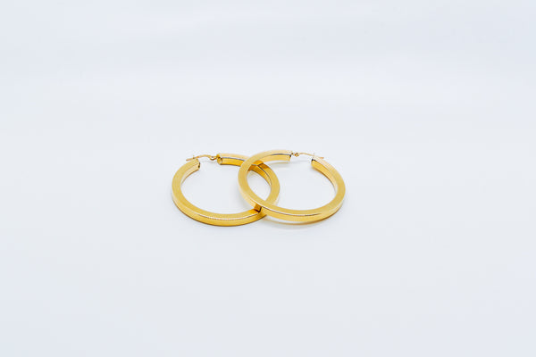 HOOP EARRINGS 14K GOLD 1 ½ “ - $715