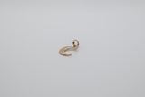 MOON PENDANT 14K GOLD 1CM - $74