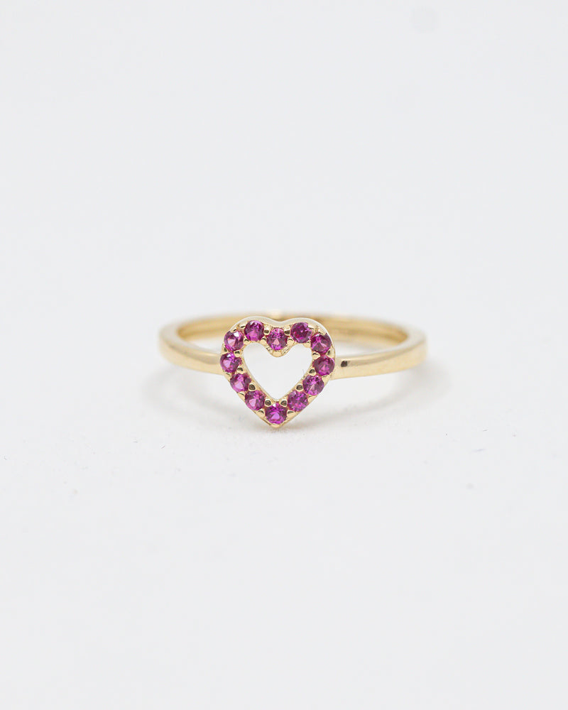 Baby's First Heart Ring 14K Gold /CZ