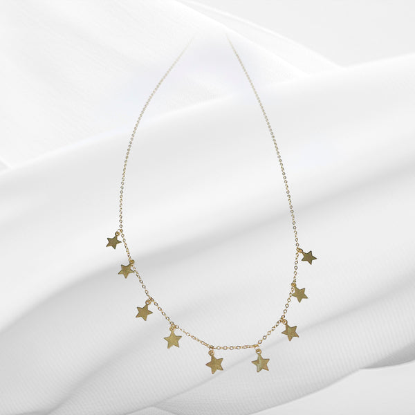 STAR CHARM NECKLACE 14K GOLD