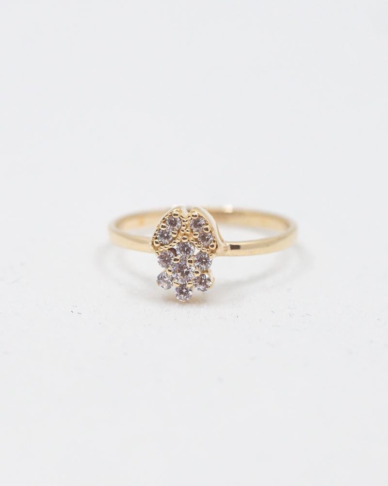 Flower Kids Ring 14K Gold /CZ