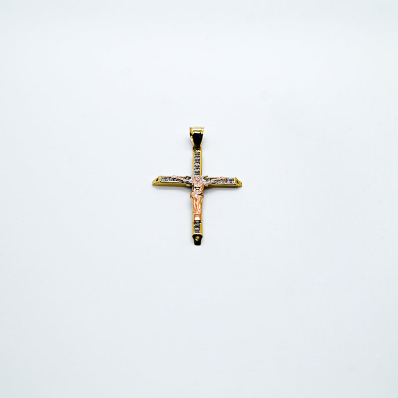 CRUCIFIX 14K GOLD 45mm - $145