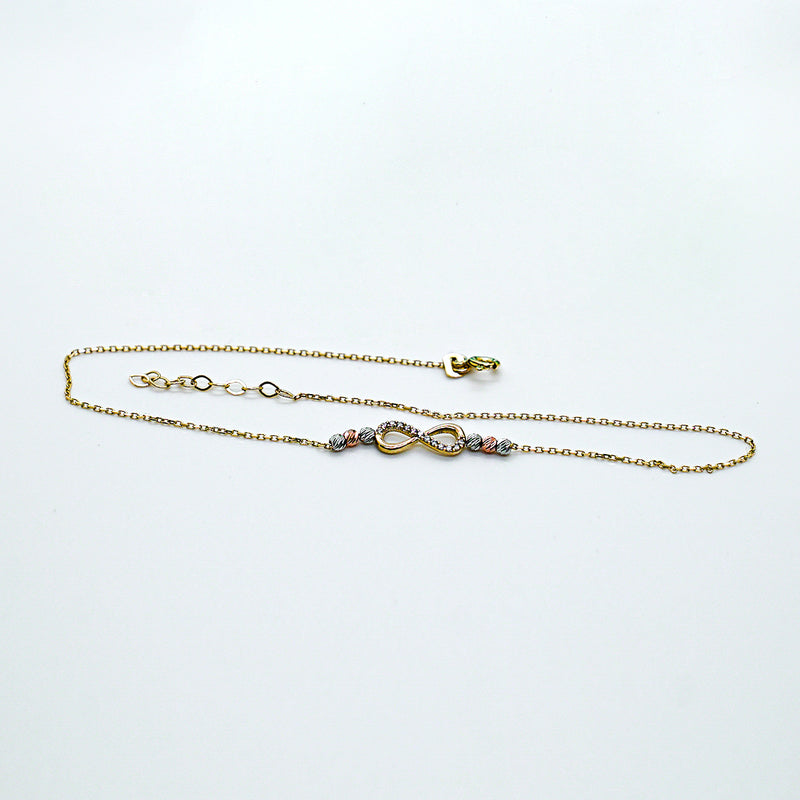 Infinity Bracelet 14k Gold - $270