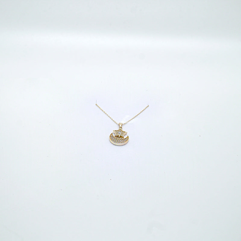 Star & Moon necklace 14k Gold 16-18'' Adjustable - $230